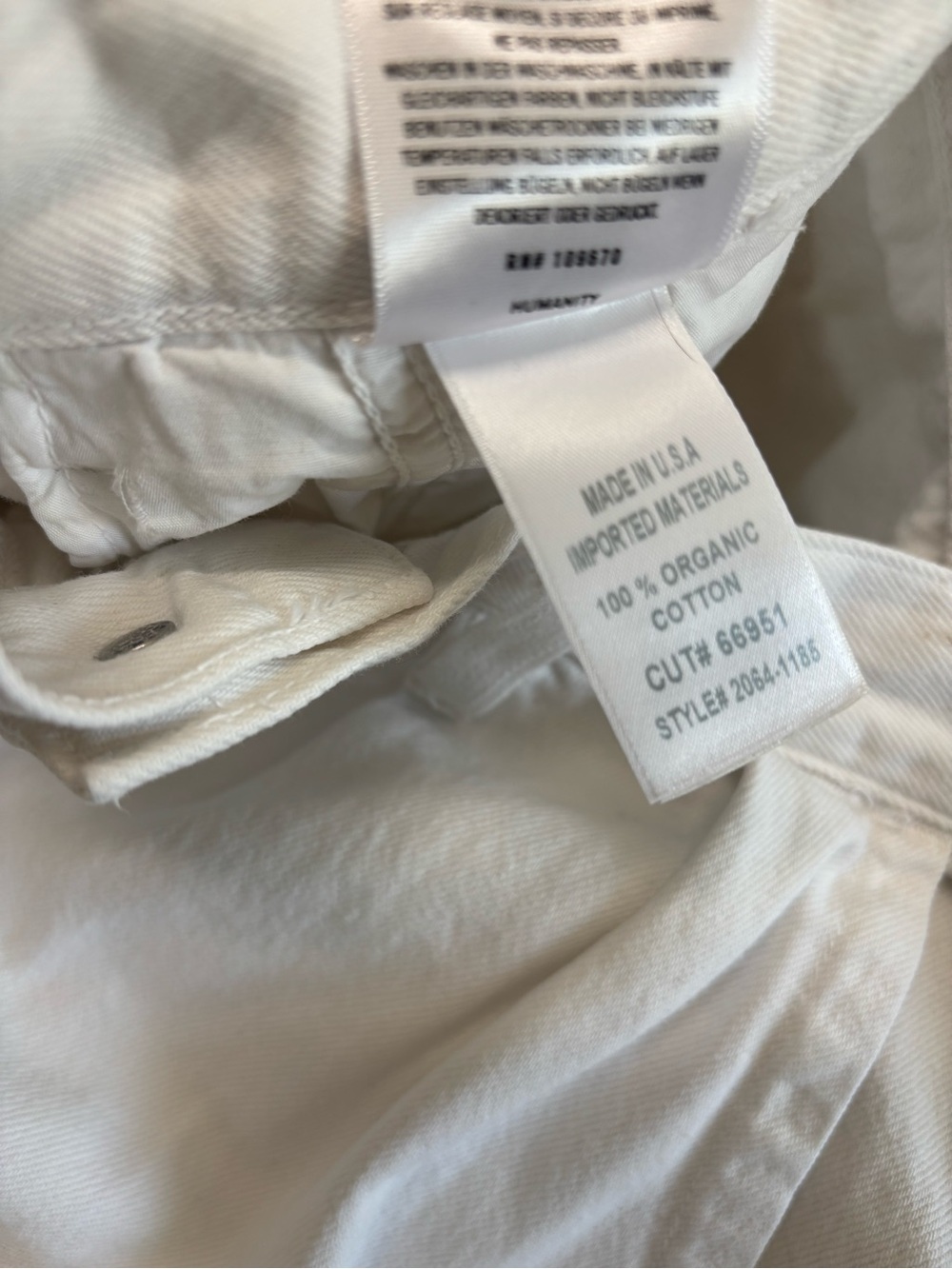 Citizens of Humanity Maritzy Pleated Shorts White Size 31 Cotton High rise - Picture 10 of 12